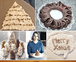 edible Xmas sculptures